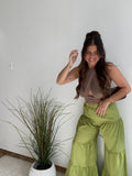 Palazzo green pant