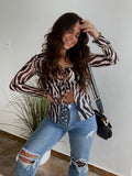 Zebra mesh top