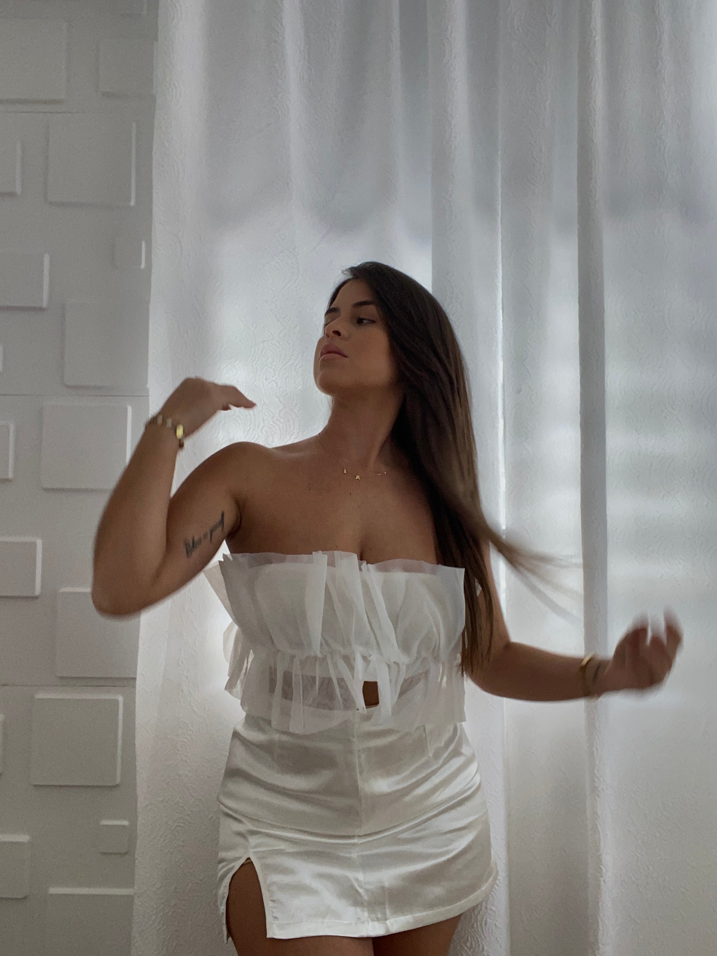 Sugar mini white skirt